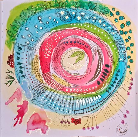 Aquarell-Mandalas